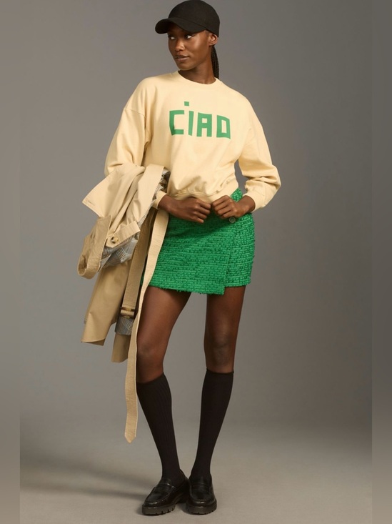 Clare V. Tops - Clare V. “Ciao” Le Drop Shoulder Sweatshirt – Size Large
